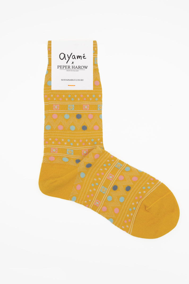 Ayame Paopao Women's Socks - Yellow