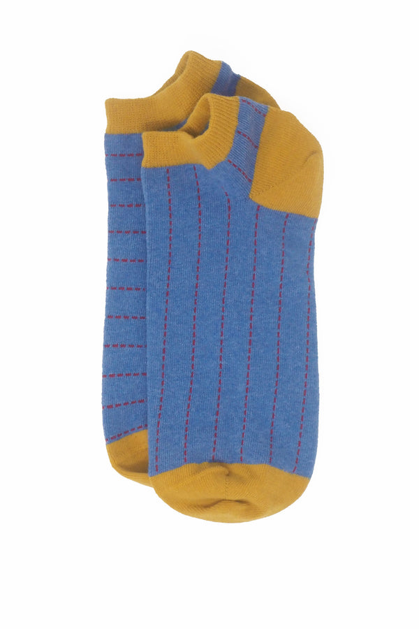 Peper Harow blue Dash men's luxury trainer socks topshot
