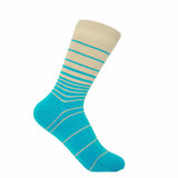 Peper Harow blue Retro Stripe ladies luxury socks