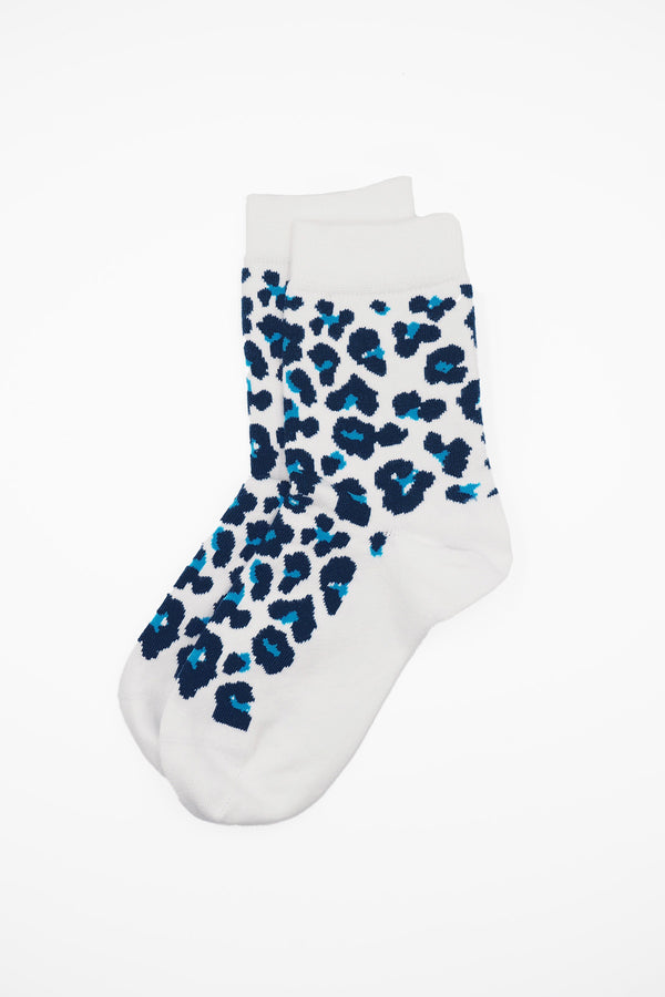 Leopard Women's Socks - White