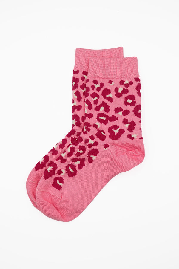 Leopard Women's Socks - Pink