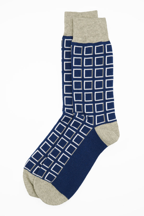 Cube Men's Socks - Blue