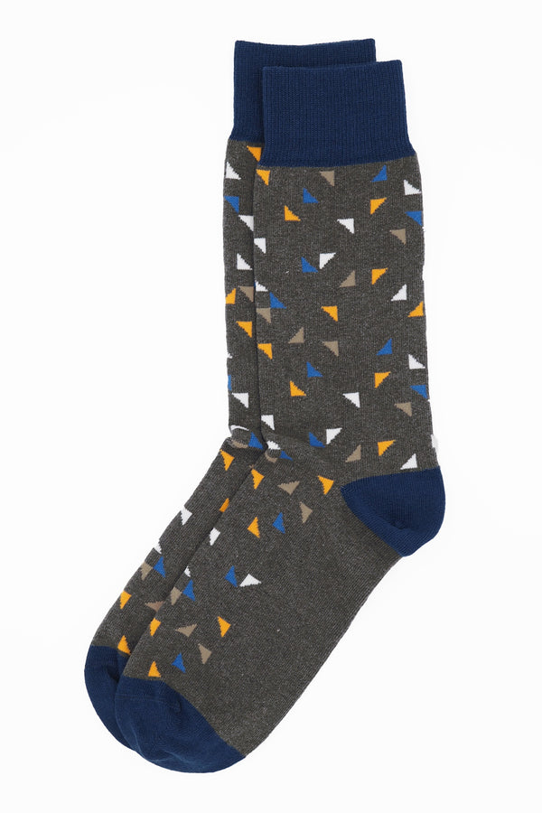 Trilateral Men's Socks - Grey