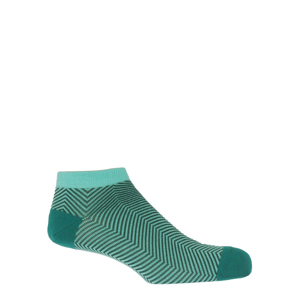 Lux Taylor Men's Trainer Socks - Turquoise