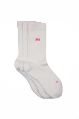 Peper Harow white Essential women's luxury sport socks topshot