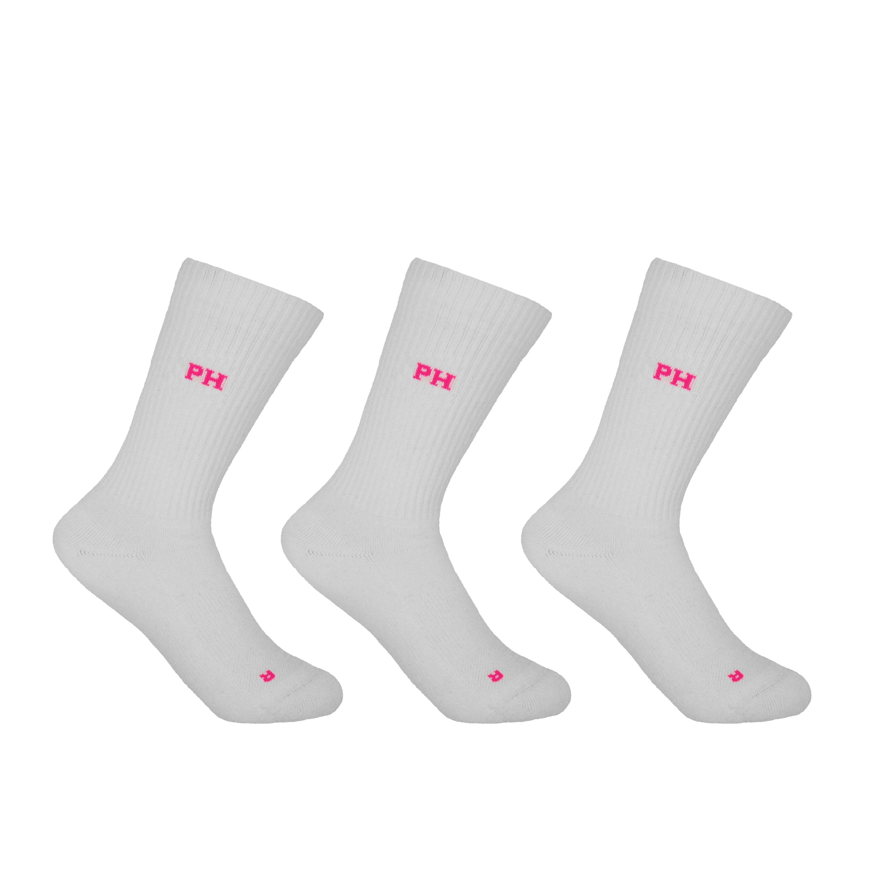 3 Pack Essential Women's Sport Socks White Peper Harow