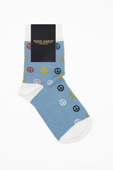 Peace Women's Socks - Blue