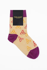 Tri Women's Socks - Beige
