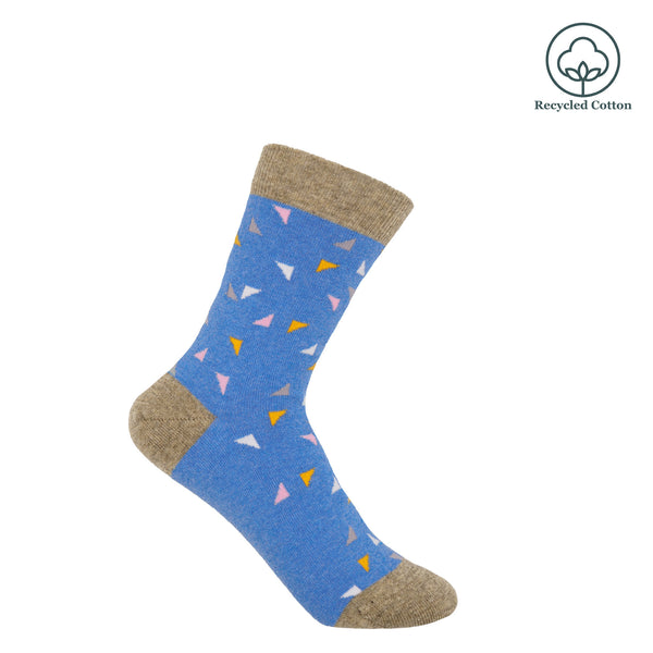 Trilateral Women's Socks - Blue