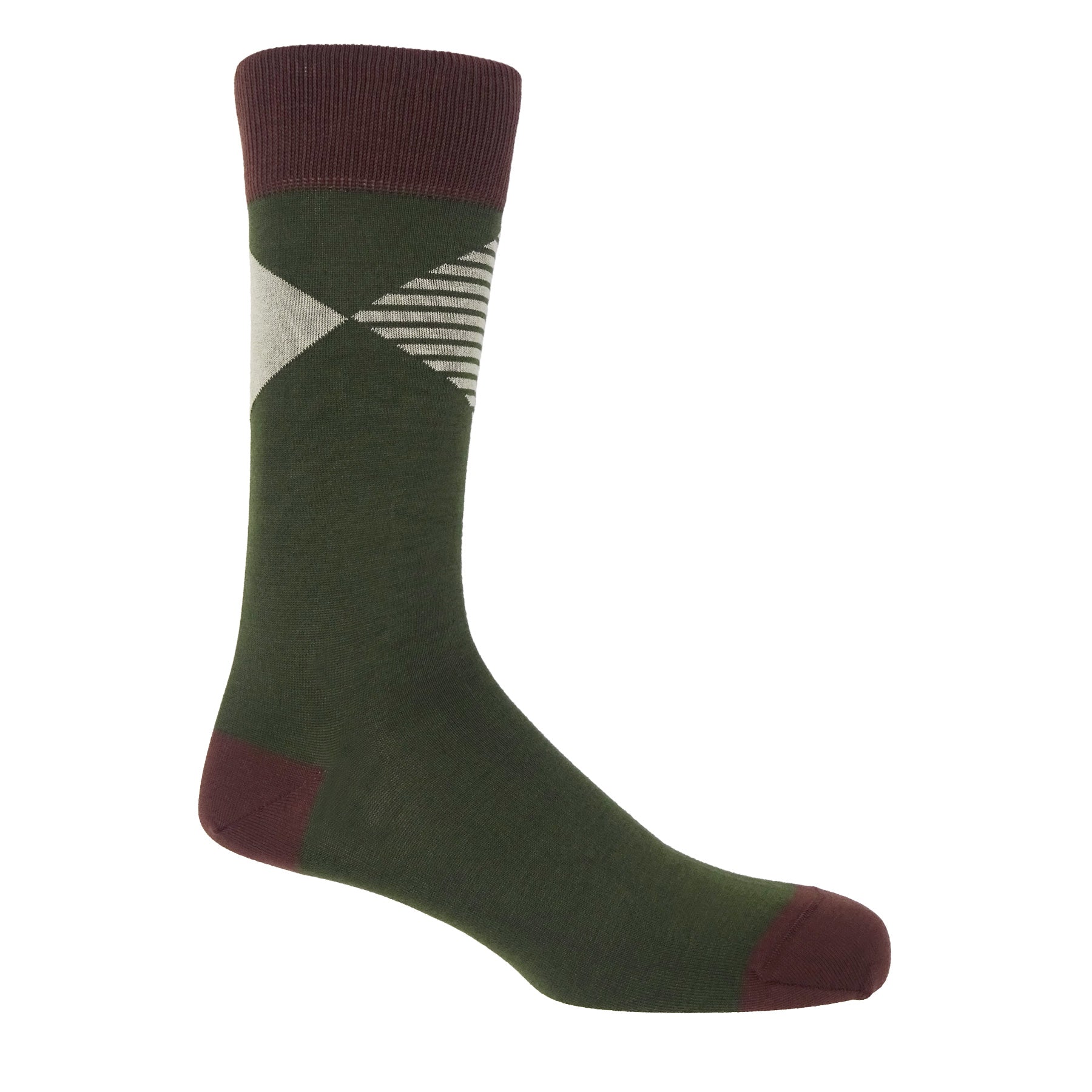 Big Diamond Men's Socks Green Peper Harow