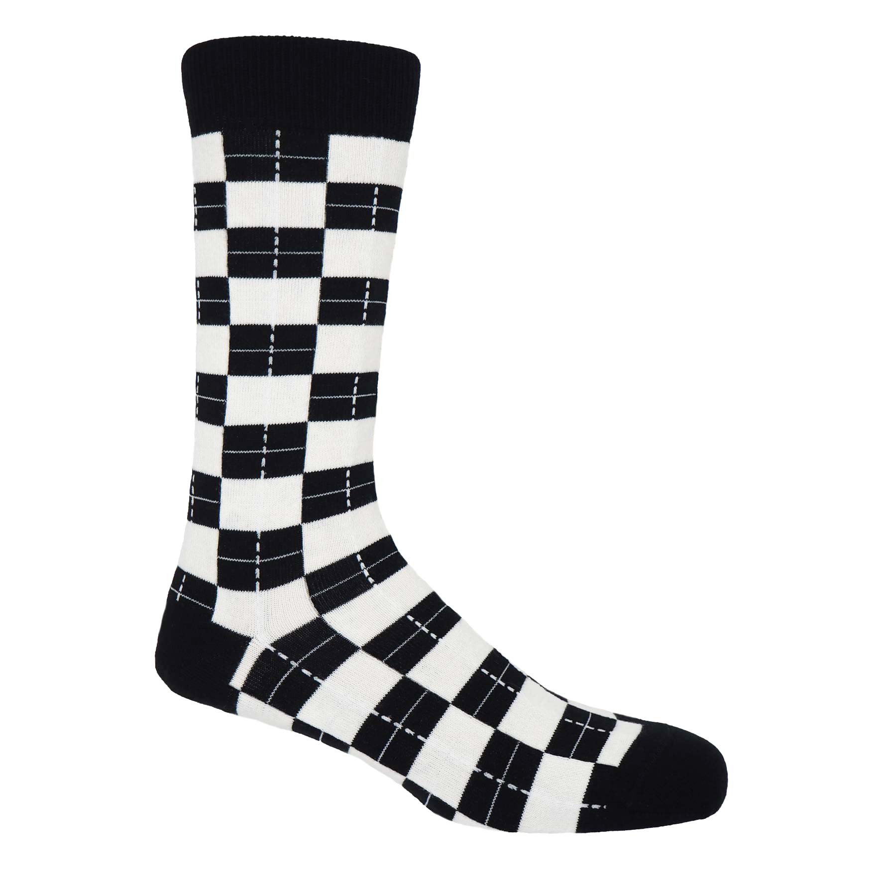 Checkmate Men's Socks Black Peper Harow