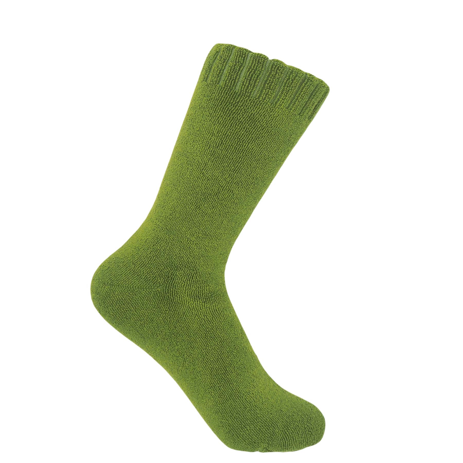 Ribbed Cuff Women's Bed Socks Green Peper Harow