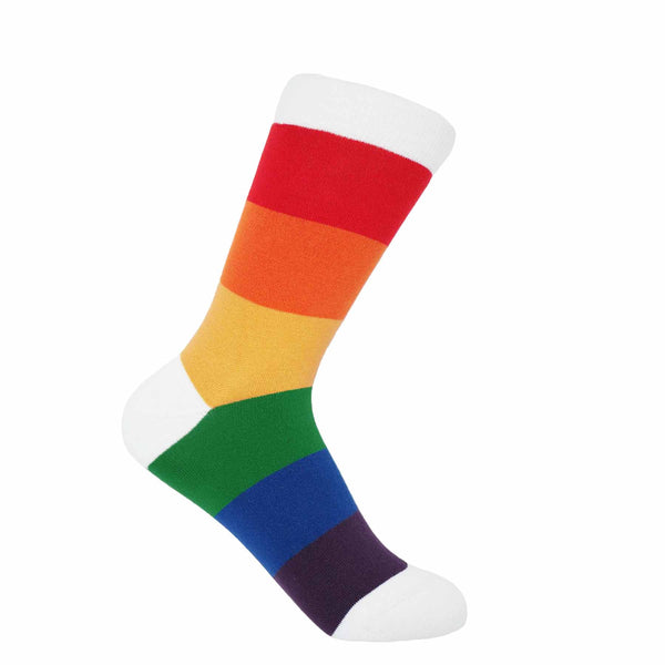 Peper Harow rainbow Block Stripe women's luxury socks