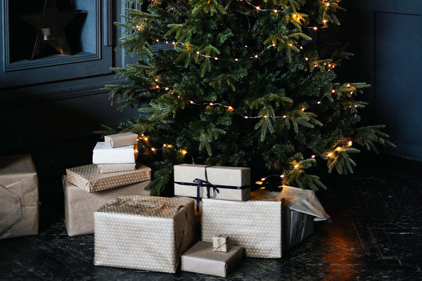 Luxury Christmas gifts under a Christmas tree