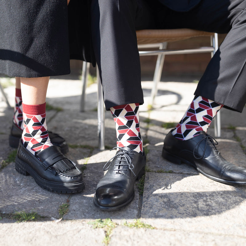 red socks sock men's men black shoes