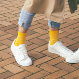 yellow socks sock white trainers luxury comfortable bright beehive bee  