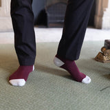 Lux Taylor Men's Socks Burgundy luxury men man