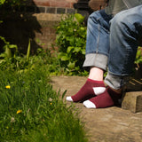 peper harow lux taylor red burgundy trainer luxury socks sock men wearing sock summer sport