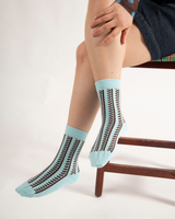 Vector Stripe Women's Socks - Blue