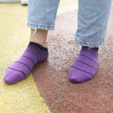 peper harow purple stripe trainer luxury socks sock woman wearing sock summer sport