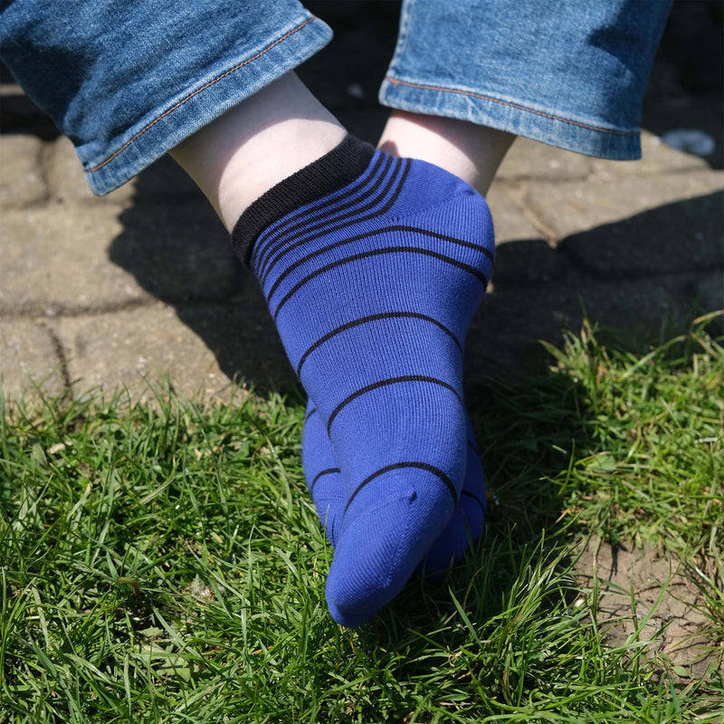 peper harow black blue stripe trainer luxury socks sock men wearing sock summer sport