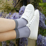 Zigzag Women's Socks - Lavender