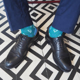 men man socks sock wearing autumn winter peper harow luxury suit smart casual style look green 