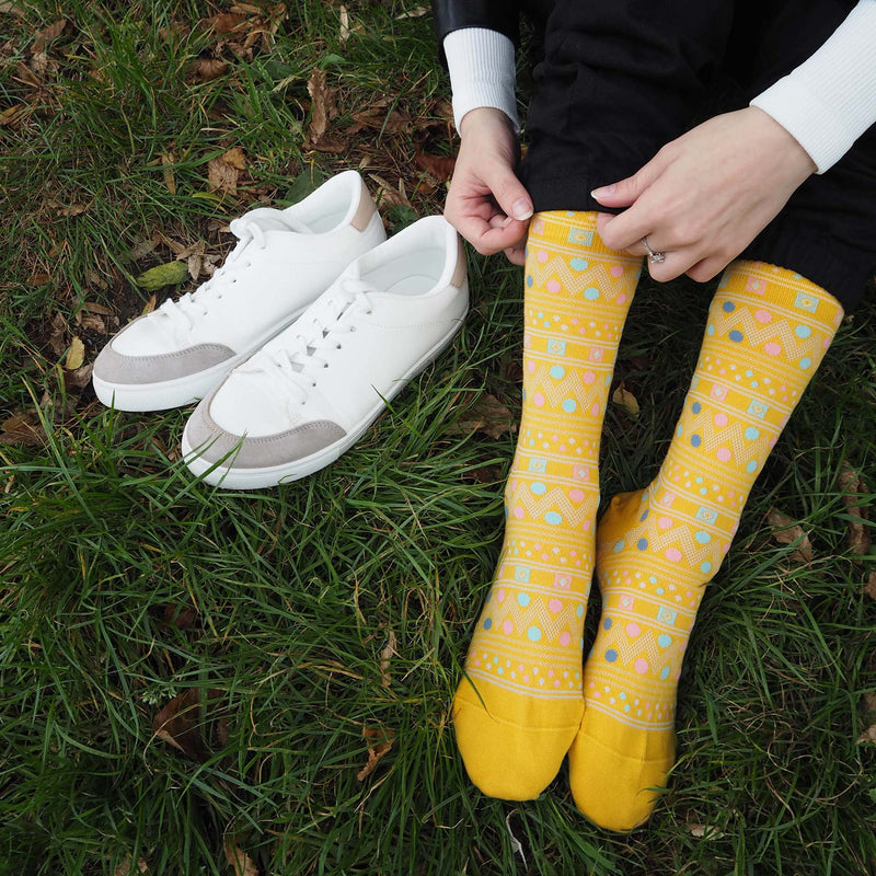 women woman socks sock wearing autumn winter peper harow luxury suit smart casual style look