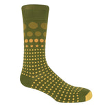 Grad Polka Men's Socks - Green
