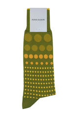 Grad Polka Men's Socks - Green