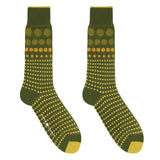 Grad Polka Men's Socks - Green