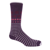 Grad Polka Men's Socks - Purple