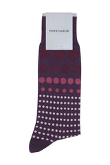 Grad Polka Men's Socks - Purple