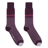 Grad Polka Men's Socks - Purple