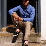Hampton Orange Herrensocken