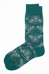 Ayame Floral Men's Socks - Green