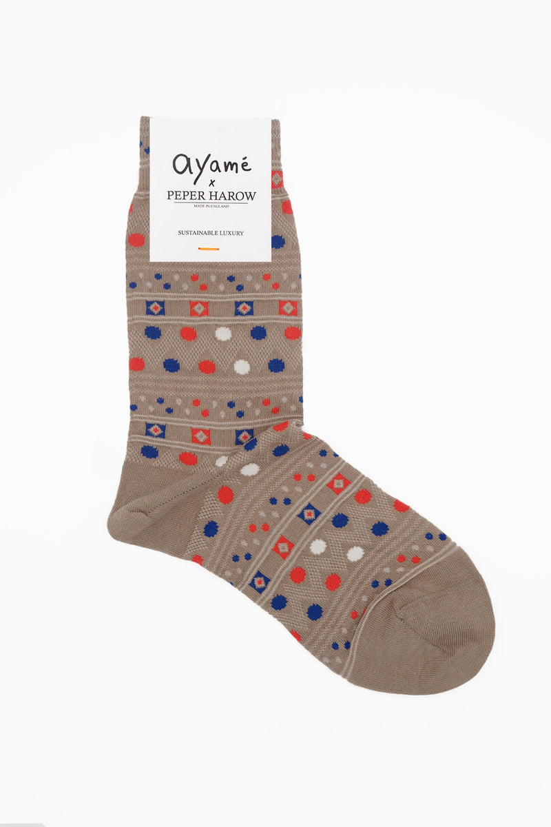 Ayame Paopao Women's Socks - Brown