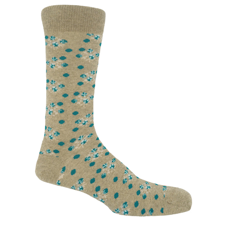 Ayame Snowing Men's Socks - Beige