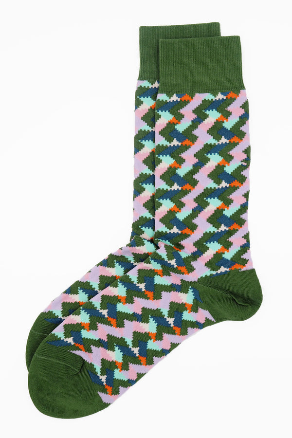 Ayame Thunder Men's Socks - Green