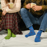 Post Box Men's Socks - Blue