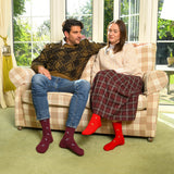 Umbrella Men's Socks - Maroon