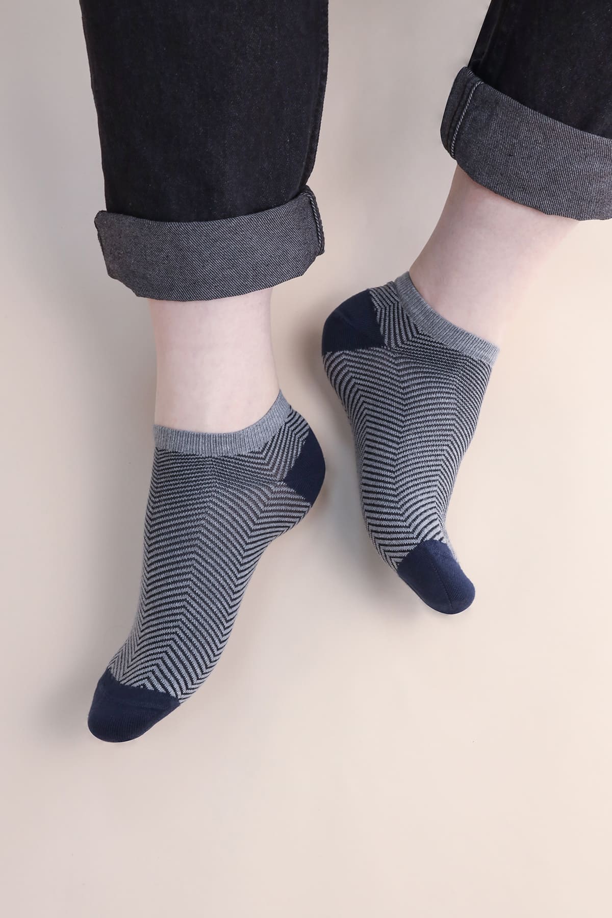 Lux Taylor Men's Trainer Socks Grey – Peper Harow