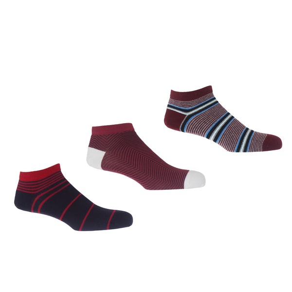 Men's Trainer Socks Bundle - Lux, Retro & Multistripe