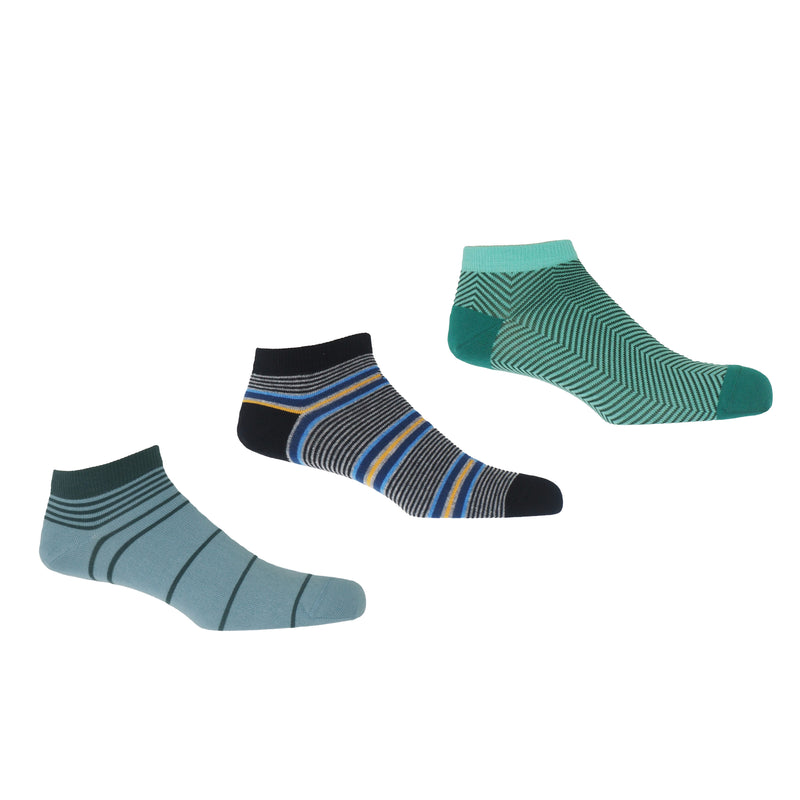 Men's Trainer Socks Bundle - Retro, Multistripe & Lux