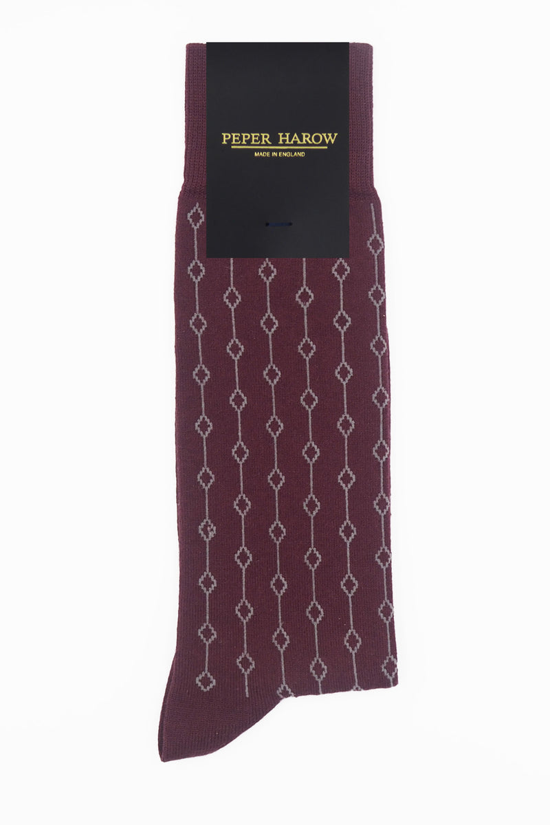 Beads Men's Socks - Maroon