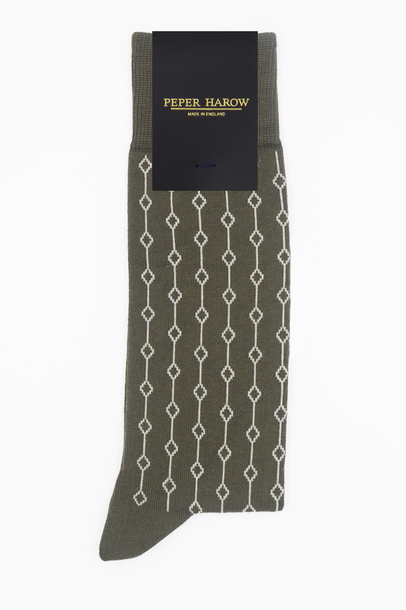 Crosslet Herrensocken - Armeegrün
