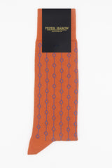 Beads Men's Socks - Orange
