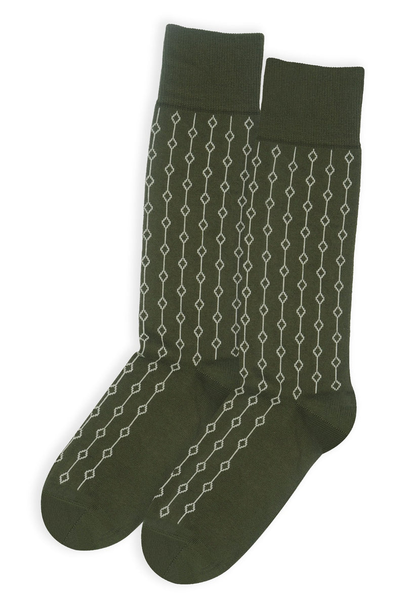 Crosslet Herrensocken - Armeegrün