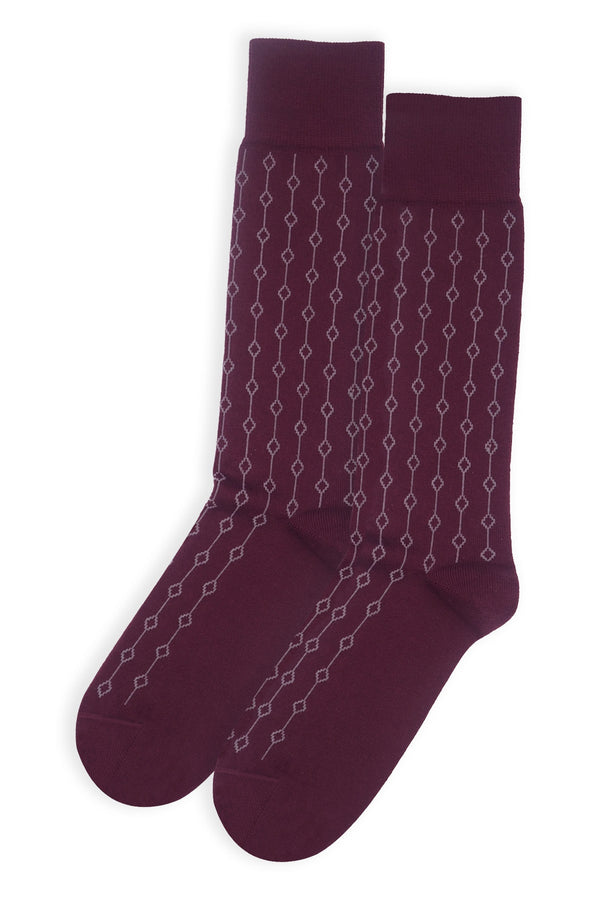 Beads Men's Socks - Maroon