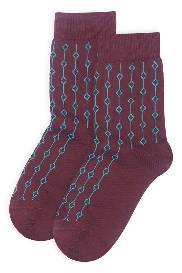 Beads Women's Socks - Maroon